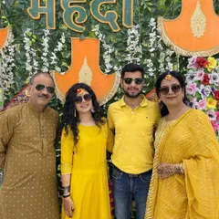 A family that celebrates together, stays together. This picture from a Haldi ceremony captures the joy of family weddings, the exact feeling I aim to bring to the dance floor.