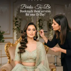 Here, I'm giving the final touches to a bridal makeup look. My focus is on creating a radiant, long-lasting finish that looks flawless both in person and in photographs, using premium products to enhance natural beauty.
