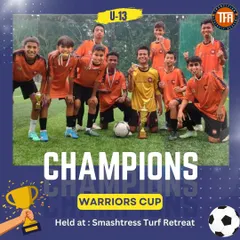 My U-13 squad proved their mettle by winning the Warriors Cup. These young players are the future of our academy, already learning what it takes to be champions.