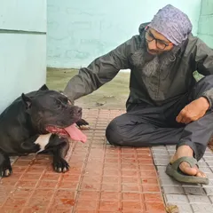 I sat down with her, and she just relaxed, knowing she was safe. Moments like these are precious.