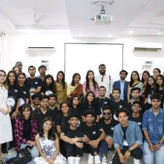 A group photo with my college dance society, Astitva. Being part of a community is essential for growth, and I foster a supportive environment in all my workshops.