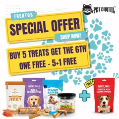 Here's another great treat offer: buy five and get the sixth one on us. It's a simple and effective way to save while keeping your treat jar full.