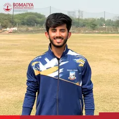 A portrait of Vedant Haridas, selected to represent K. J. Somaiya College of Arts and Commerce at the University of Mumbai Inter-University West Zone Tournament.