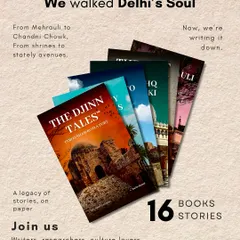 I've walked through Delhi's soul, from Mehrauli's ruins to the grand avenues of the Mughals, and now I'm writing it all down. This book series is a legacy of stories on paper, an archive of the city's living history.