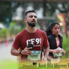 Focused and pushing the pace during the Nandi Hills Monsoon Run. Endurance events like this are a core part of my training philosophy, building the engine required for competitive fitness.