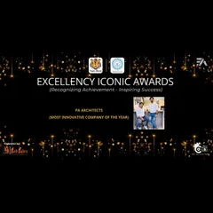 This graphic celebrates our win at the Excellency Iconic Awards. Being recognized as the 'Most Innovative Company of the Year' is a testament to our team's hard work and creative approach to every project.