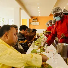 My team takes great pride in serving an authentic Yele Oota. Dressed in traditional attire, we serve each course with care, bringing the soulful experience of a Karnataka feast directly to your guests.