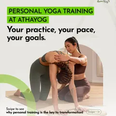 Personal yoga training means your practice, your pace, your goals. This one-on-one attention is the key to a deeper transformation.