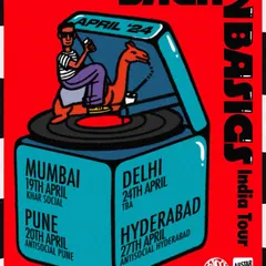 The artwork for my 'Back to Basics' India Tour. I loved this design, capturing the vibe of bringing my sound back to the homeground.
