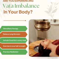 Experiencing a Vata imbalance can lead to stress and restlessness. Our Shirodhara therapy is a key treatment to restore balance, complemented by lifestyle adjustments like meditation and proper diet.