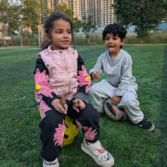 The best of friends on and off the pitch. Football at this age is about making friends and having fun while learning new skills.