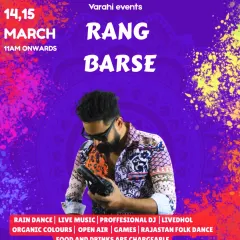 This poster for the 'Rang Barse' Holi festival highlights all the elements I love: rain dance, live music, and a full day of celebration. I was thrilled to be a featured professional DJ for this massive event.