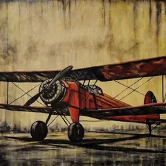 An abstract painting of a vintage aircraft, sized 4x2.5 ft. I used a mix of acrylic and oil with a retro effect to give this commission work a nostalgic and moody feel, as if looking at an old photograph.