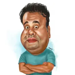 A fun birthday caricature for actor Vaibhav Mathur, famous for his role as Teeka in "Bhabiji Ghar Par Hain!".