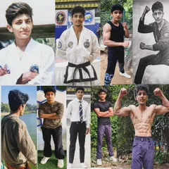 A collage of my journey through the years. From a young student to a black belt and coach, my transformation is a testament to the power of martial arts and fitness.