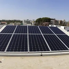 While the world slows down, solar panels work without interruption. This installation showcases a clean, flush-mounted system on a residential rooftop in Bangalore, generating power day in and day out.