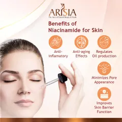 The benefits of Niacinamide for your skin are numerous. It has anti-inflammatory and anti-aging effects, regulates oil production, minimizes pore appearance, and improves the skin's barrier function.