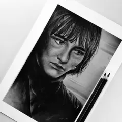 My charcoal portrait of Bran Stark from Game of Thrones. Capturing a likeness of a well known character is a challenge I enjoy and a skill I teach.