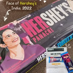 It was an honor for me, Dhvani, to be chosen as the Face of Hershey's India in 2022. This collaboration, which featured my story on their packaging, represents our school's growing impact and the recognition of ballet in the mainstream commercial world.