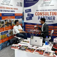 At our stall at Anuga FoodTec India, my team and I engaged in deep discussions with entrepreneurs, providing on-the-spot consultations for their food processing and packaging businesses.