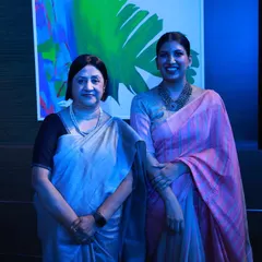 Pictured here with Ms. Arundhati Bhattacharya at the awards ceremony. My ability to interact professionally and respectfully with business icons is a key part of the value I bring as a corporate event moderator.