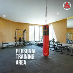 The Personal Training Area at AoS Whitefield. This dedicated space is equipped for one-on-one sessions, allowing for focused work on your specific goals.