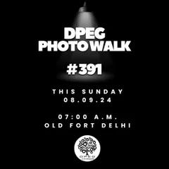 This poster is for an outdoor portraits session at the Old Fort in Delhi. These photowalks are a great opportunity for beginners and experienced photographers to practice their skills together.
