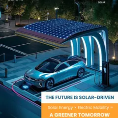 The future is solar-driven. We believe the combination of solar energy and electric mobility is the formula for a greener tomorrow, and we provide the solutions to power this transition.