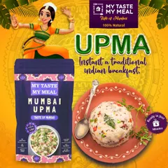 Our Mumbai Upma is a traditional Indian breakfast that's ready in an instant. It's a quick, satisfying, and healthy way to start your morning.