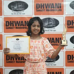 A student recognized for her hard work. This same commitment is what we guide our members through in our yoga and aerobics for stress relief and stamina.