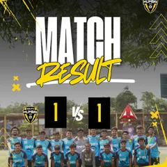 Full-time result: A 1-1 draw for our team against Arrows FC. Proud of the performance, hungry for more.