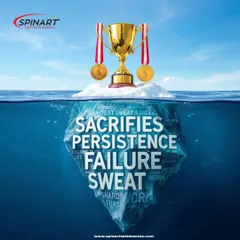 Success is just the tip of the iceberg. Beneath the glory lies sacrifices, persistence, failure, and sweat. This is the reality of a champion's journey.