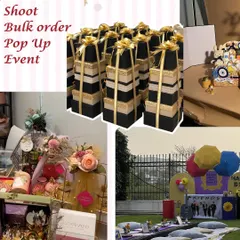 A collage celebrating some of my 'firsts' on this journey. It includes my first professional shoot, first bulk order, and first pop-up event, all milestones that have shaped my business.
