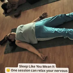 Sleep like you mean it. Just one yoga session, ending in deep relaxation like Savasana, can calm your nervous system and pave the way for deep, restorative sleep.