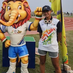 A proud moment for one of my swimmers at the Khelo India Youth Games. Participation at this level is a testament to the dedication and high-performance standards we maintain.