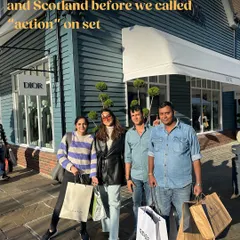 Sourcing is a global treasure hunt. Here is my team and I in London, after a successful day of shopping for costumes and accessories for 'Son of Sardaar 2'. We explore everything from high-end boutiques to local markets to find the perfect pieces.