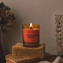 This image for Mineral Project uses old books and soft fabric to create a dark academia vibe, telling a story of quiet evenings spent reading by candlelight.