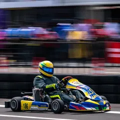 A senior driver at full speed during Round 1 of the RMC India. The motion blur captures the raw velocity and intensity of national-level competition.