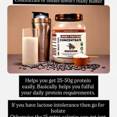 Whey protein is a convenient tool to help you meet your daily protein requirements. Whether you choose concentrate or isolate doesn't matter much unless you are lactose intolerant. The 15 extra calories in concentrate won't harm you.