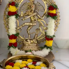 The Nataraj idol is the spiritual center of my studio. This beautiful representation of Lord Shiva as the cosmic dancer inspires every movement and reminds us of the divine rhythm within us all.