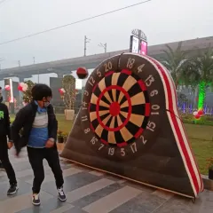 My giant inflatable dartboard is always a huge hit with kids and adults. It's a safe and fun way to add some friendly competition to any outdoor event or birthday party.