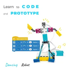 Learn to code and prototype a dancing robot. In this project, students synchronize motor movements, light matrix patterns, and sound beats, even exploring math concepts like fractions to create polyrhythmic beats.