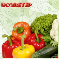 A close-up of our farm-fresh bell peppers, lettuce, and cauliflower. The rich colors and textures are a sign of their nutritional value and freshness, delivered straight to your doorstep.