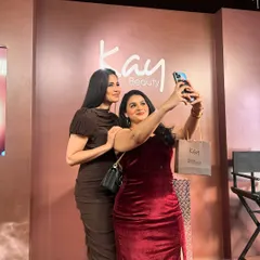 A real "pinch me" moment. I'm so grateful I got to meet the one and only Katrina Kaif for the launch of her Kay Beauty smokey eye range.