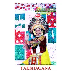 Our Yakshagana artist strikes a classic pose against a festive backdrop. We adapt our performances to suit any occasion, ensuring the visual splendor of the art form shines through.