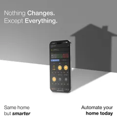 Nothing changes, except everything. Your home stays the same, but my automation system makes it smarter, giving you complete control from one app.