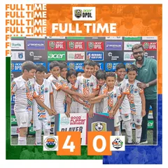 A dominant 4-0 win for our U10 squad in the DPDL. We focus on building strong foundations from a young age, and the results speak for themselves.