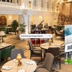 We are proud to have designed and supplied the furniture for Begeterre, Delhi's celebrated museum-themed restaurant. This image captures the grand, European-inspired ambiance we helped create, proving our capability to handle large-scale, thematic commercial projects.