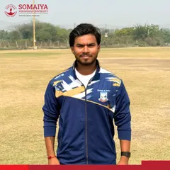 A portrait of Swayam Waghmare, who joins his teammate in representing our college at the University of Mumbai Inter-University West Zone Tournament.