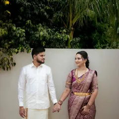 A beautiful, candid moment between the couple. My goal is to create a look that not only looks great in photos but also feels comfortable and lets you enjoy your special day.